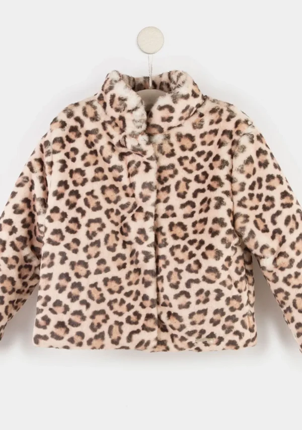 Conguitos Abrigo Pelo De Niña Leopardo^ Chaquetas