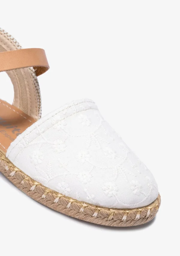 Conguitos Alpargatas Bordado Blanco^ Alpargatas | Zapatos De Ceremonia