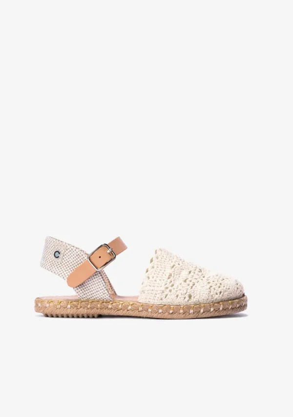 Conguitos Alpargatas De Niña Macramé Beige^ Alpargatas