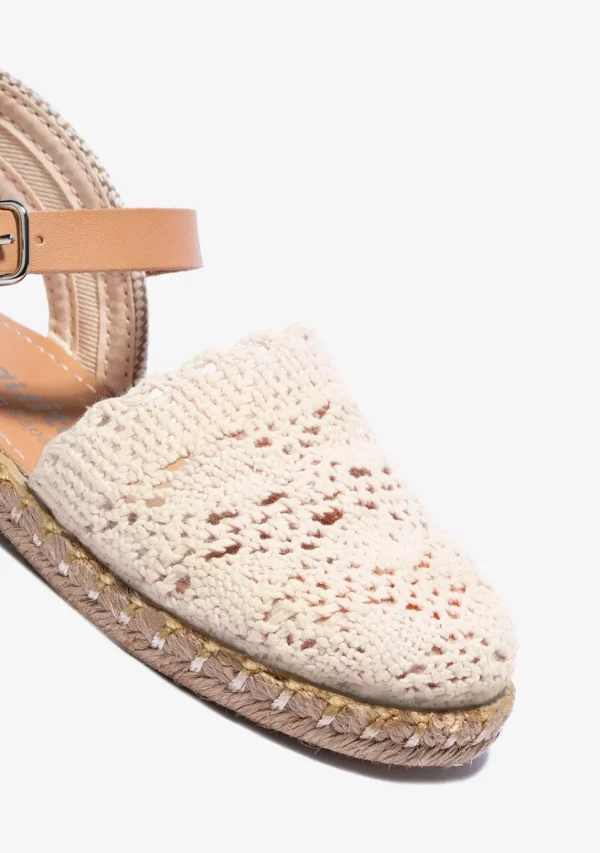 Conguitos Alpargatas De Niña Macramé Beige^ Alpargatas