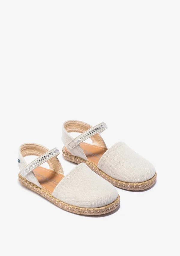 Conguitos Alpargatas De Niña Metalizado Beige^ Alpargatas