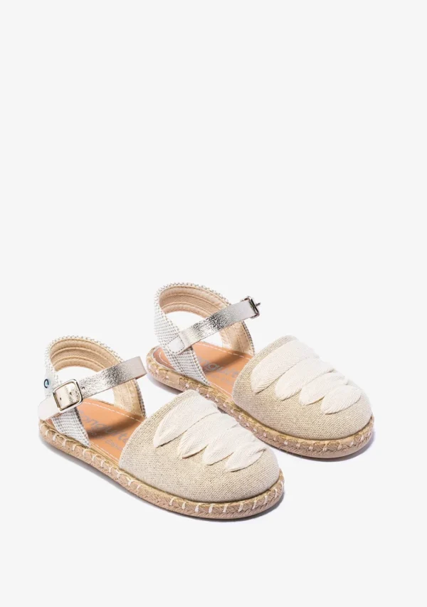 Conguitos Alpargatas De Niña Tiras Platino^ Alpargatas