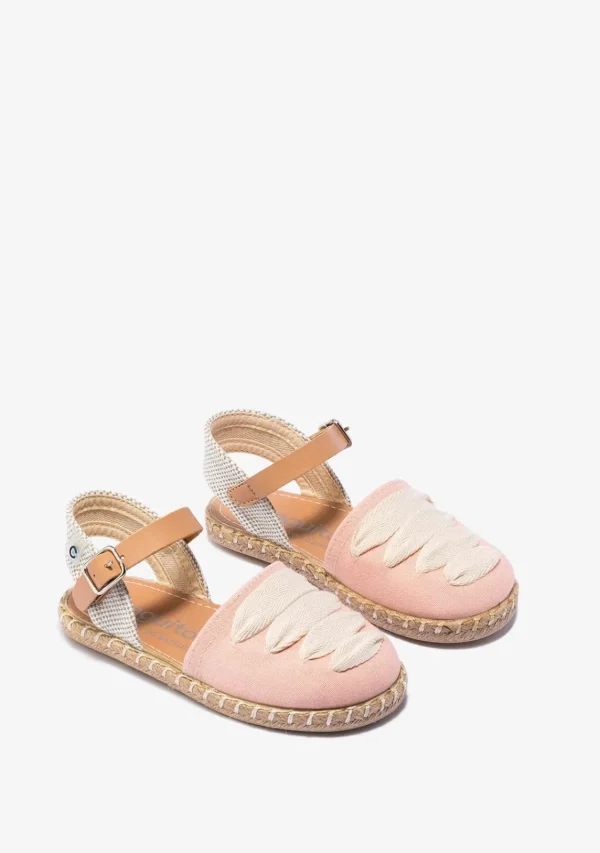Conguitos Alpargatas De Niña Tiras Rosa^ Alpargatas