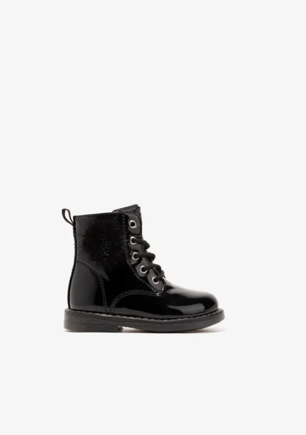 Conguitos Baby's Black Pompon Cord Ankle Boots^ Botas | Botas