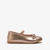 Conguitos Bailarina Lazo Strass Oro^ Zapatos De Ceremonia | Bailarinas