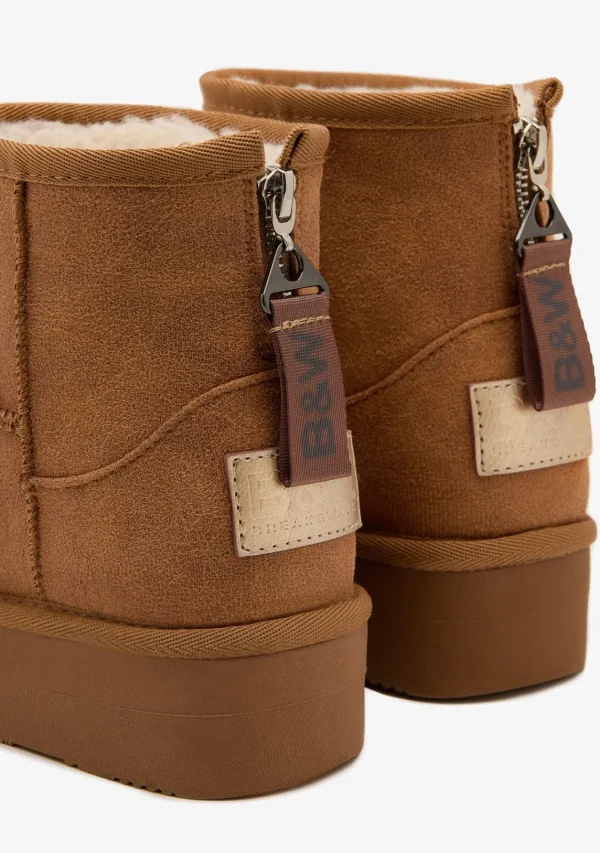 Conguitos Botas Australianas Cremallera Tan B&W^ Botas Australianas | Botas Australianas