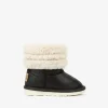 Conguitos Botas Australianas De Bebé Aviador Pelo Negro^ Botas Australianas | Botas