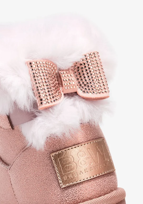 Conguitos Botas Australianas De Niña Strass Rosa B&W^ Botas Australianas | Botas Australianas