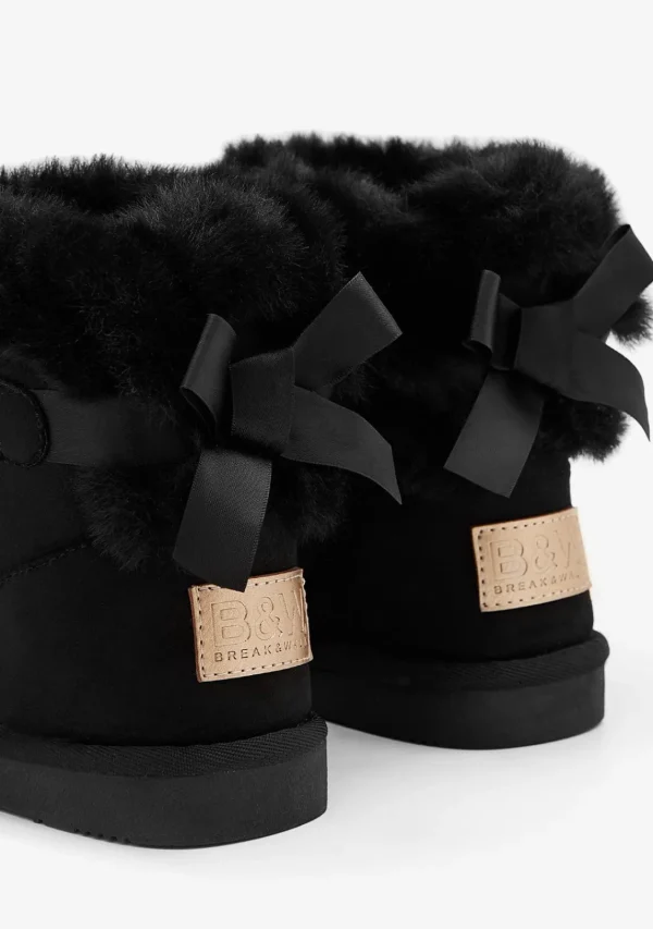 Conguitos Botas Australianas Lazo Pelo Water Repellent Negro B&W^ Botas Australianas | Botas Australianas