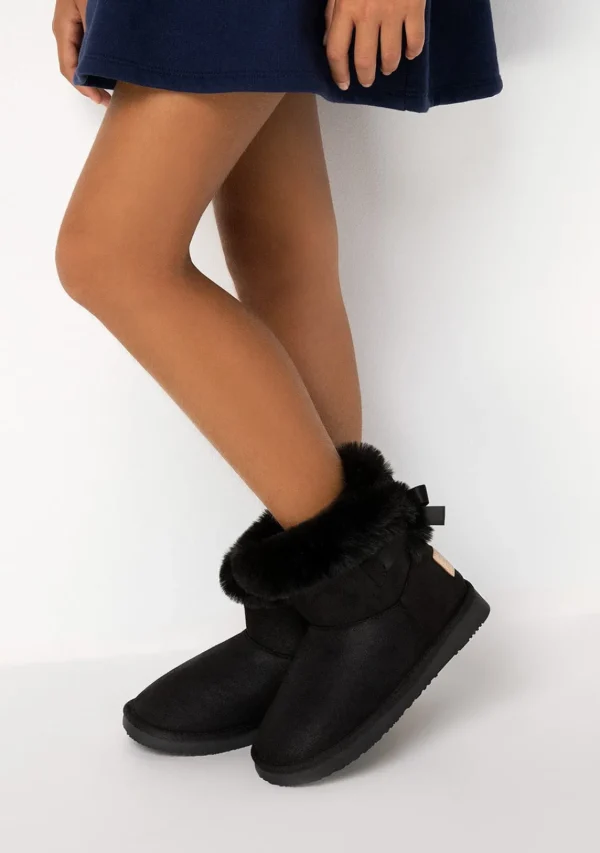 Conguitos Botas Australianas Lazo Pelo Water Repellent Negro B&W^ Botas Australianas | Botas Australianas