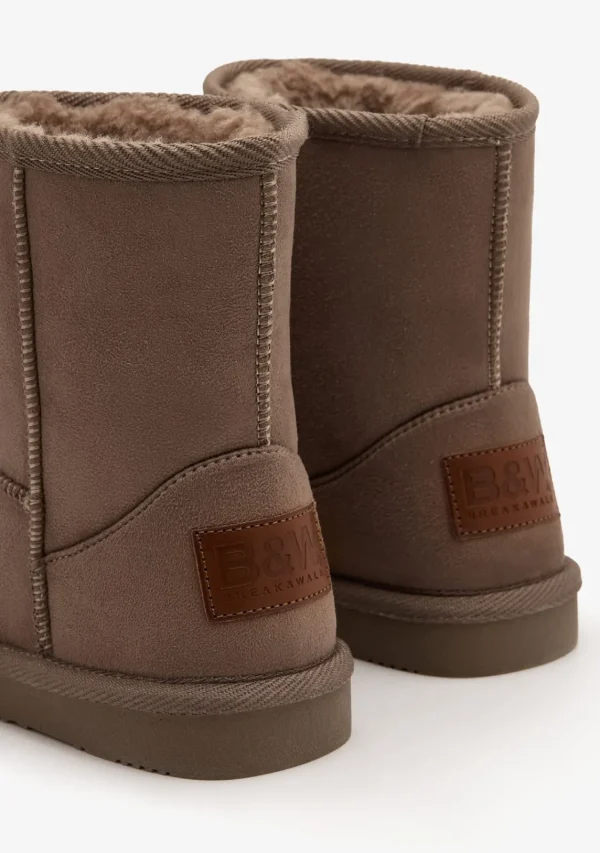 Conguitos Botas Australianas Logo Water Repellent Taupe B&W^ Botas Australianas | Botas Australianas