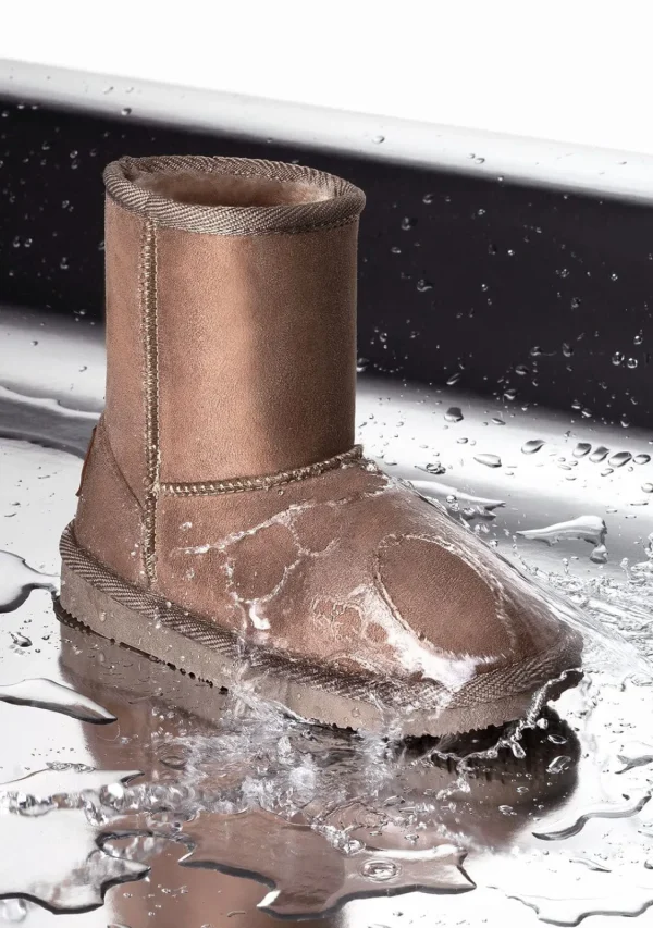 Conguitos Botas Australianas Logo Water Repellent Taupe B&W^ Botas Australianas | Botas Australianas