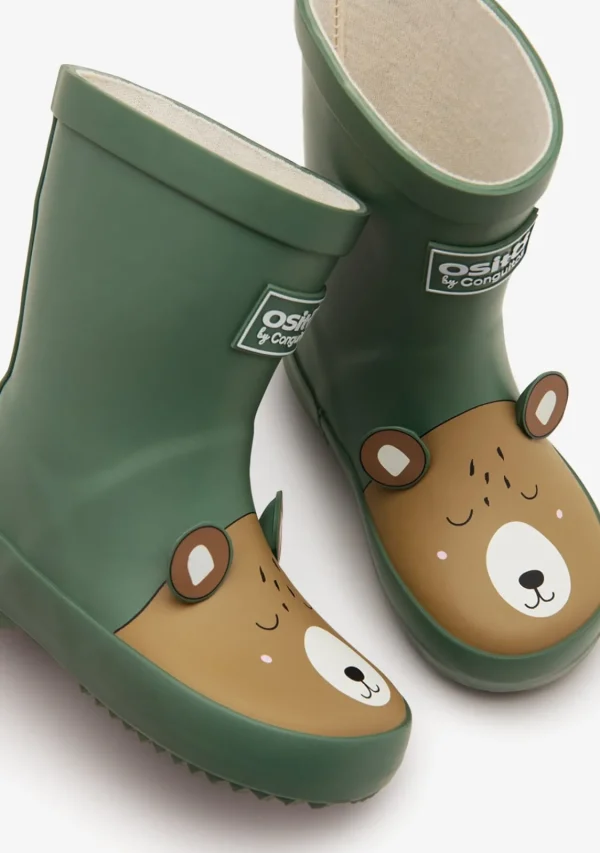 Conguitos Botas De Agua Osito Caqui^ Botas | Botas De Agua