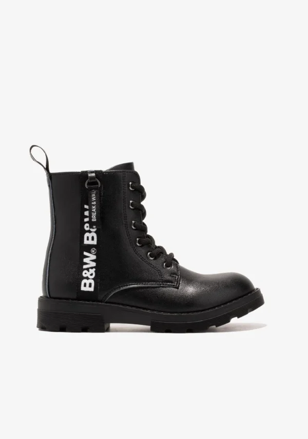 Conguitos Botas De Niña Militares Logo Negro B&W^ Botas | Botas