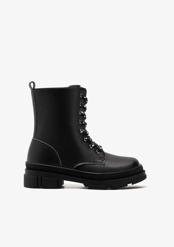 Conguitos Botas De Niña Napa Negro B&W^ Botas | Botas