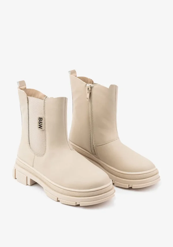 Conguitos Botines De Niña Chelsea Beige^ Botas | Botas