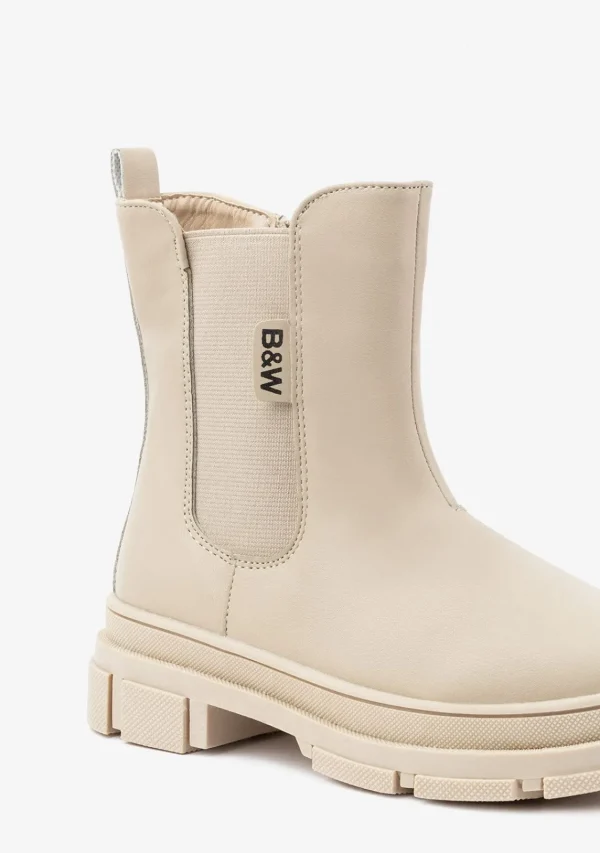 Conguitos Botines De Niña Chelsea Beige^ Botas | Botas