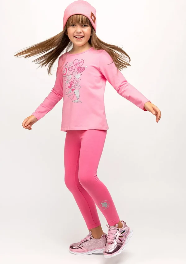 Conguitos Camiseta De Niña Con Luz Caja Rosa^ Camisetas | Camisetas Manga Larga