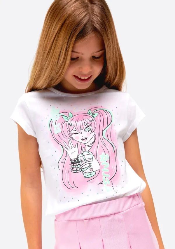 Conguitos Camiseta Niña Estampado Manga Blanca^ Camisetas