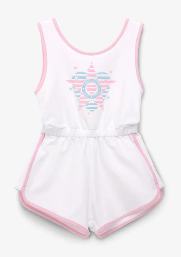 Conguitos Mono Liso Felpa Ribete Blanco Niña^ Vestidos De Verano | Vestidos
