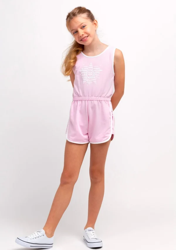Conguitos Mono Liso Felpa Ribete Rosa Niña^ Vestidos De Verano | Vestidos