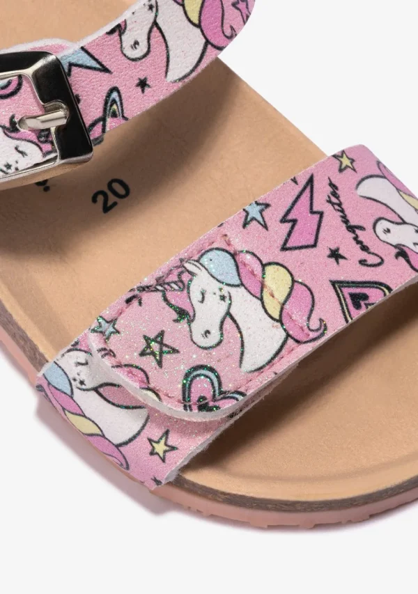 Conguitos Sandalias De Bebé Bio Unicornio Rosa^ Sandalias