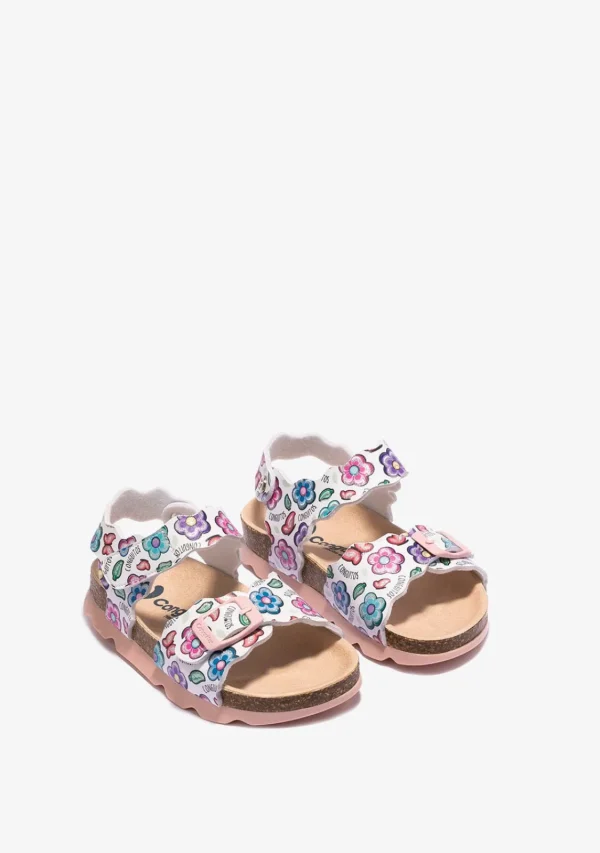 Conguitos Sandalias De Niña Bio Flores Blanco^ Sandalias Bio | Sandalias