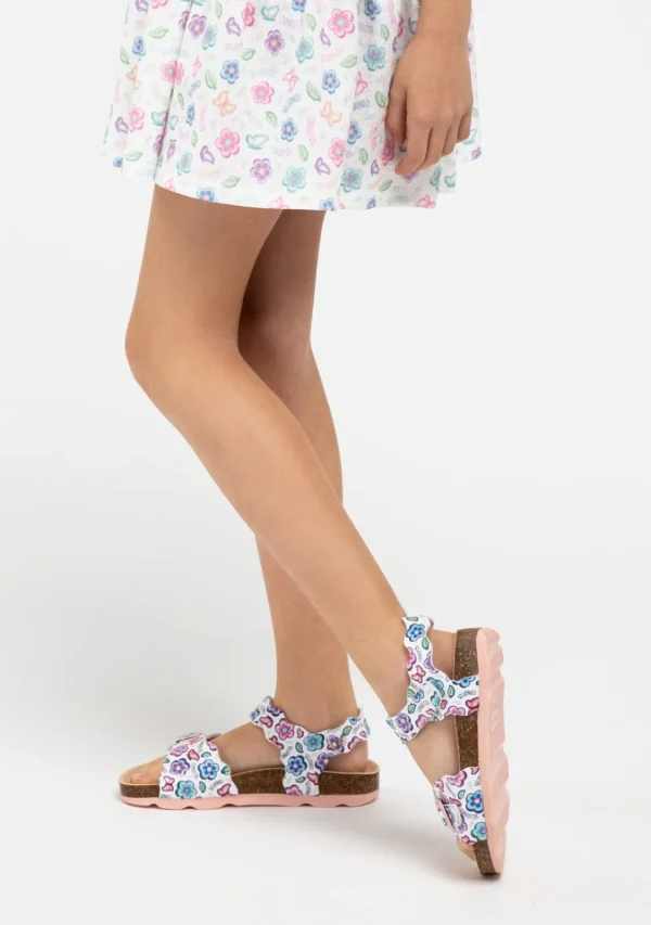 Conguitos Sandalias De Niña Bio Flores Blanco^ Sandalias Bio | Sandalias