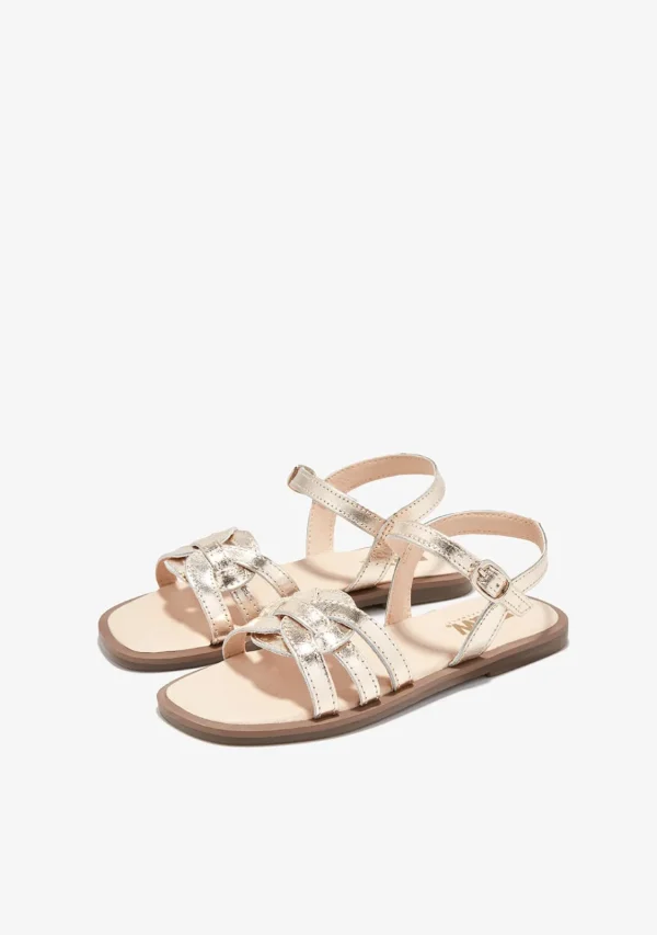Conguitos Sandalias Nudo Oro B&W^ Sandalias | Sandalias
