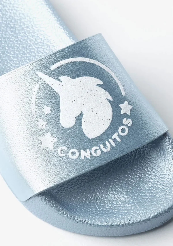 Conguitos Sandalias Pala Unicornio Azul^ Baño | Chanclas