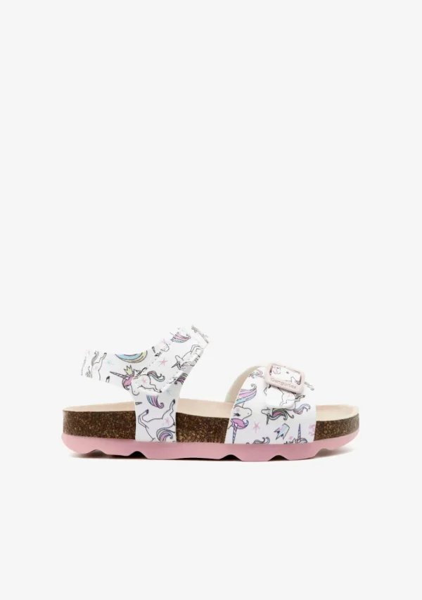 Conguitos Sandalias Unicornios Blanco^ Sandalias Bio | Sandalias