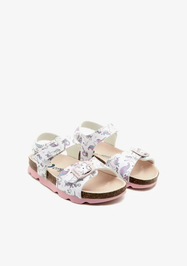 Conguitos Sandalias Unicornios Blanco^ Sandalias Bio | Sandalias