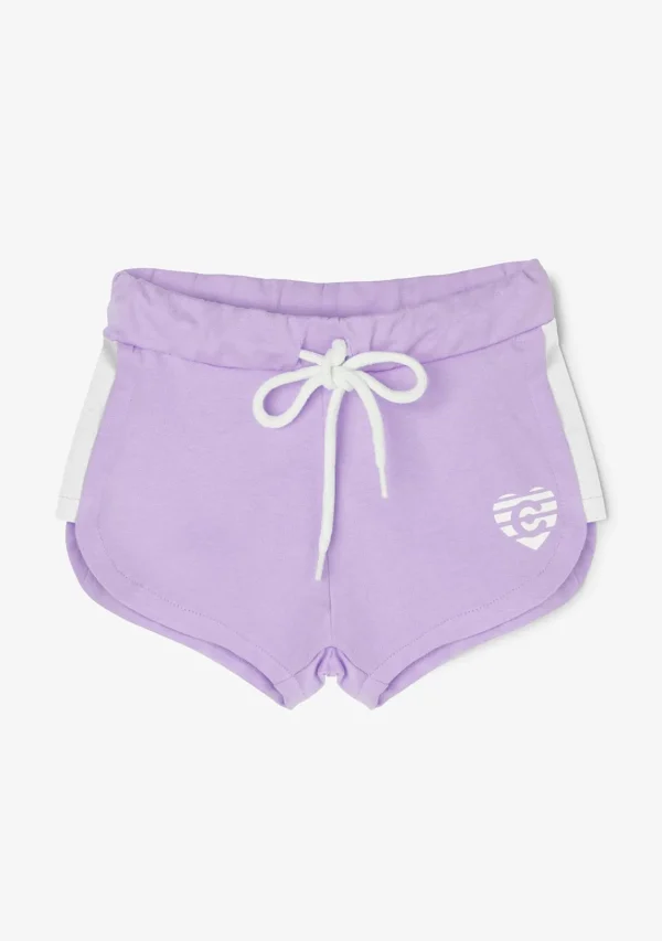 Conguitos Short Deportivo De Niña Liso Corazón Malva^ Shorts