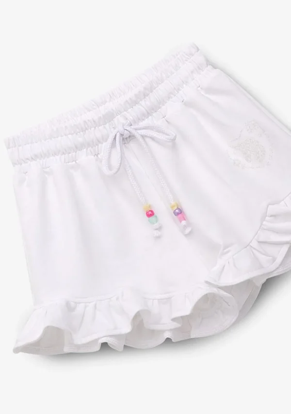 Conguitos Short Niña Felpa Unicornio Blanco^ Shorts