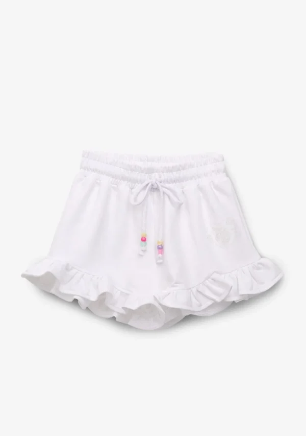 Conguitos Short Niña Felpa Unicornio Blanco^ Shorts