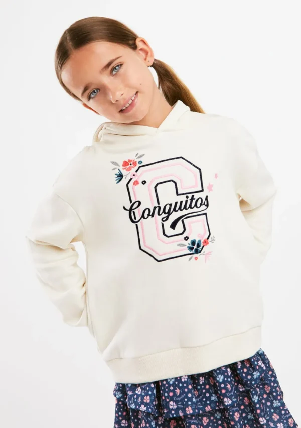 Conguitos Sudadera 'C' Bordado Beige^ Sudaderas