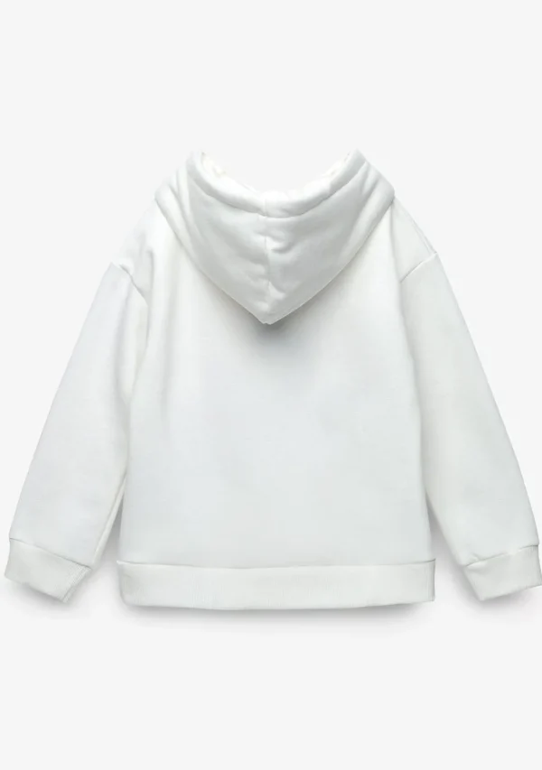 Conguitos Sudadera De Niña Capucha Rock Blanco^ Sudaderas