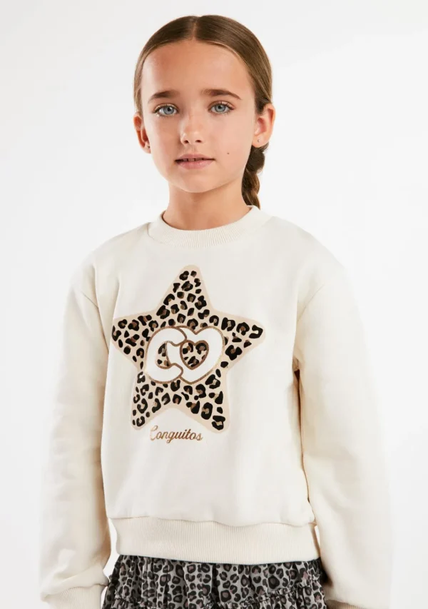 Conguitos Sudadera Estrella Beige^ Sudaderas