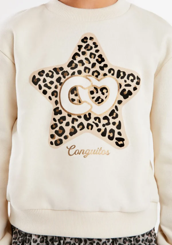 Conguitos Sudadera Estrella Beige^ Sudaderas