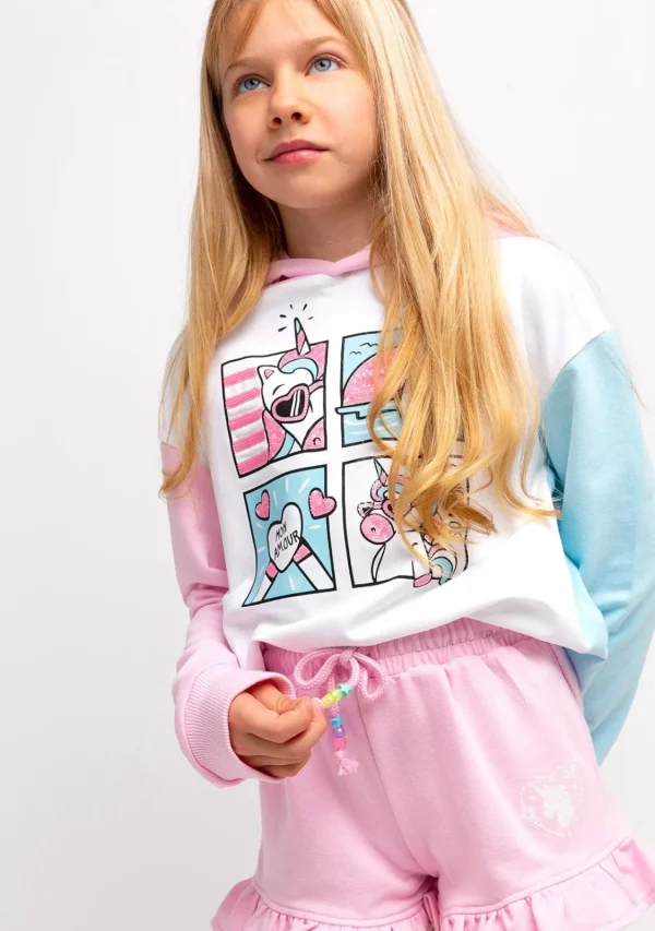 Conguitos Sudadera Niña Lentejuelas Unicornio Multicolor^ Sudaderas