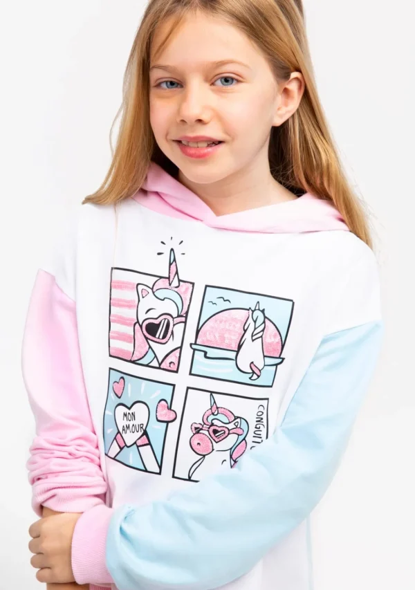 Conguitos Sudadera Niña Lentejuelas Unicornio Multicolor^ Sudaderas
