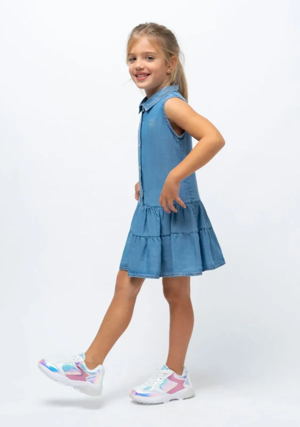 Conguitos Vestido Camisero De Niña Denim^ Vestidos De Verano | Vestidos