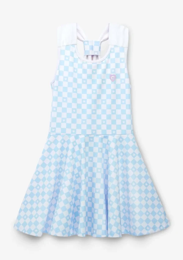 Conguitos Vestido De Niña Skater Cuadros Azul Claro^ Vestidos De Verano | Vestidos