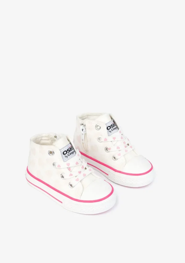 Conguitos Zapatilla Alta De Bebé Solar Blanco^ Zapatillas | Zapatillas