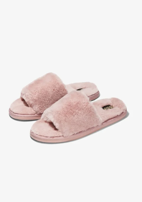Conguitos Zapatilla De Casa Con Punta Abierta Rosa^ Zapatillas De Casa | Zapatillas De Casa