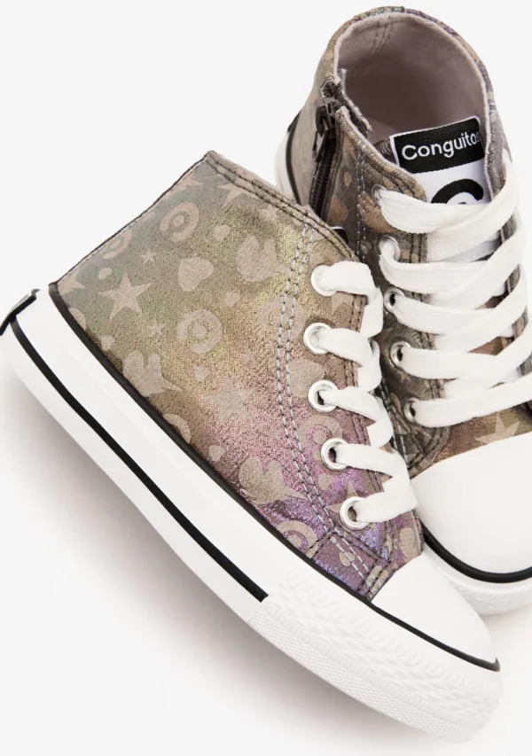 Conguitos Zapatillas Altas Brillo En La Oscuridad Multicolor^ Zapatillas | Zapatillas