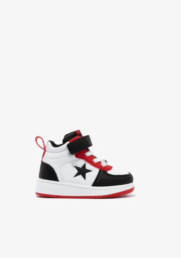 Conguitos Zapatillas Altas De Bebé Con Luz Estrella Negro^ Zapatillas | Zapatillas Con Luces