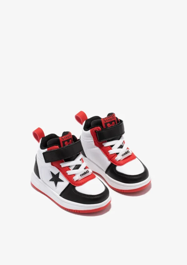 Conguitos Zapatillas Altas De Bebé Con Luz Estrella Negro^ Zapatillas | Zapatillas Con Luces