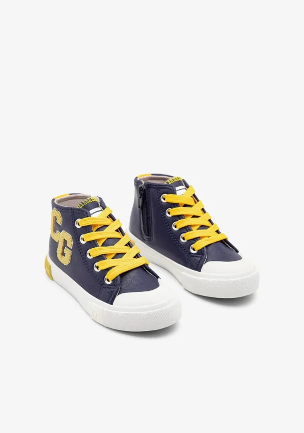 Conguitos Zapatillas Altas Letras Azul Marino^ Zapatillas | Zapatillas