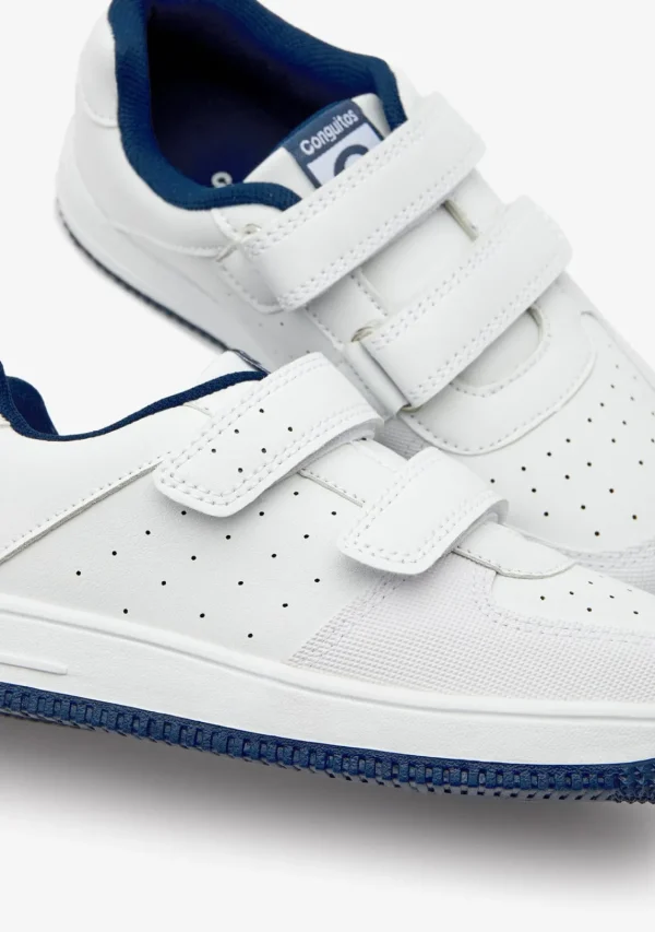 Conguitos Zapatillas Unisex Blanco / Azul Marino^ Colegiales | Zapatillas
